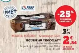 U Express Marie - mousse au chocolat offre