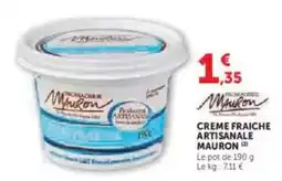 U Express Creme fraiche artisanale offre