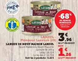 U Express Maison larzul - langue de boeuf maison offre