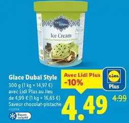 Lidl 1001 delights - glace dubaï style offre