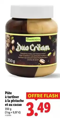 Lidl Gamberina - pâte à tartiner à la pistache et au cacao offre