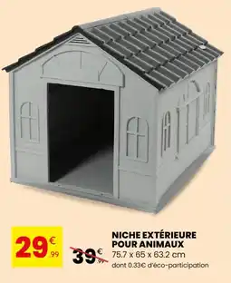 Stokomani Niche extérieure pour animaux offre