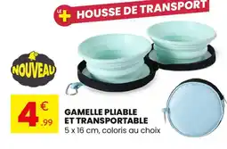 Stokomani Gamelle pliable et transportable offre