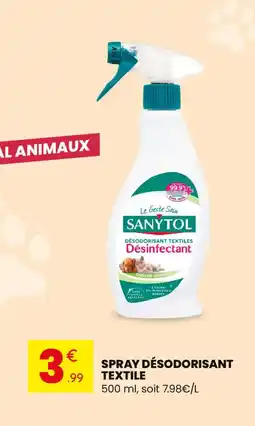 Stokomani SANYTOL Spray désodorisant textile offre