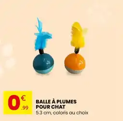 Stokomani Balle à plumes pour chat offre
