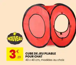Stokomani Cube de jeu pliable pour chat offre
