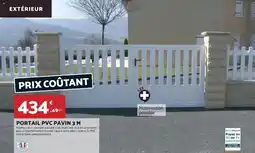 Bricomarché Portail pvc pavin 3m offre