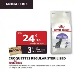 Bricomarché ROYAL CANIN Croquettes regular sterilised offre