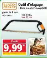 Norma Black & decker - outil d'elagage offre