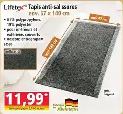 Norma Lifetex - tapis anti-salissures offre