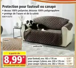 Norma Protection pour fauteuil ou canapé offre
