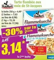 Norma Kauffer's - tarte flambée aux noix de st-jacques offre