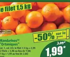 Norma Mandarines ortaniques offre