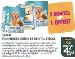 Point Vert Yoplait - friandises chien et dental sticks offre