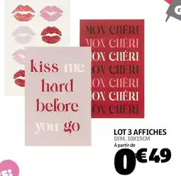 Gifi Dim - lot 3 affiches offre