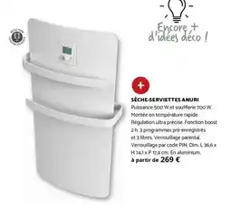 Bricomarché Boost - sèche-serviettes anuri offre