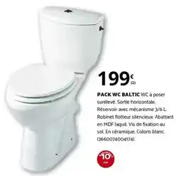 Bricomarché Pack wc baltic wc à poser offre