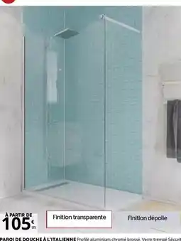 Bricomarché Pariso de douche à l'talienne offre