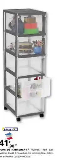 Bricomarché Coteka - tour de rangement offre