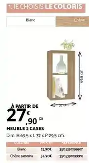 Bricomarché Dim - meuble 2 cases offre