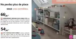 Bricomarché Mansard - armagement dressing sous combi offre