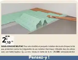Bricomarché Sous-couche selit ac offre