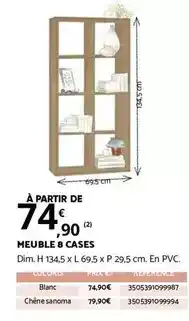 Bricomarché Dim - meuble 8 cases offre