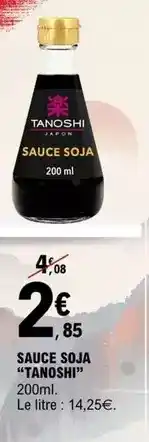 E.Leclerc Tanoshi - sauce soja offre
