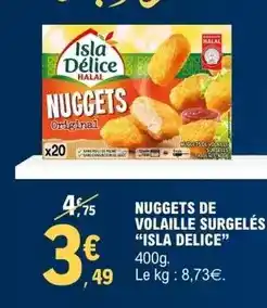 E.Leclerc Isla délice - nuggets de volaille surgelés offre