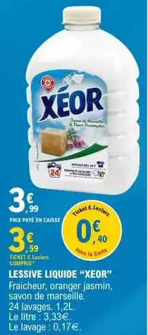 E.Leclerc E.leclerc - lessive liquide offre