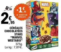 E.Leclerc Marvel - céréales chocolatées stars offre