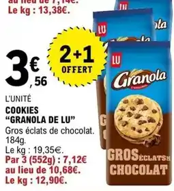 E.Leclerc Granola - cookies de lu offre
