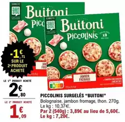 E.Leclerc Buitoni - piccolinis surgeles offre