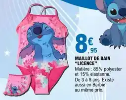 E.Leclerc Barbie - maillot de bain licence offre