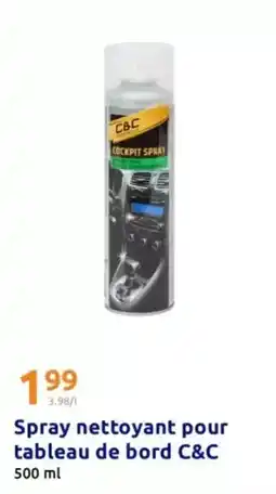 Action Spray nettoyant pour tableau de bord offre