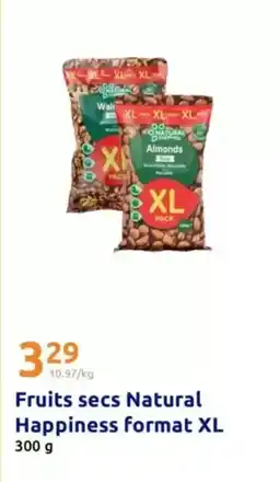 Action Natural happiness - fruits secs offre