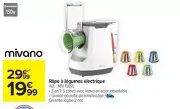 Carrefour Drive Râpé à légumes électrique offre