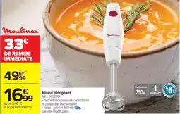 Carrefour Drive Moulinex - mixeur plongeant offre