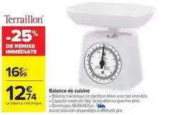 Carrefour Drive Terraillon - balance de cuisine offre