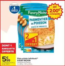 Carrefour Drive Fleury michon - plats cuisinés individuels offre