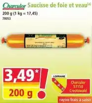 Norma Charculor - saucisse de foie et veau offre