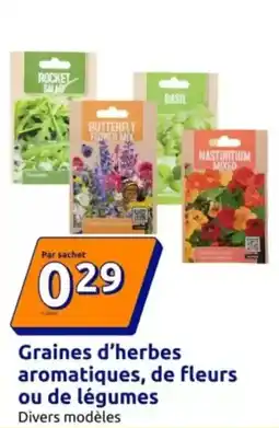 Action Mix - graines d'herbes aromatiques, de fleurs ou de légumes offre