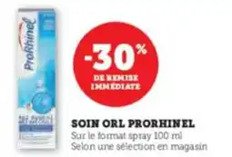 Super U Soin orl prorhinel offre
