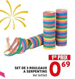 Trafic Set de 3 rouleaux a serpentins offre