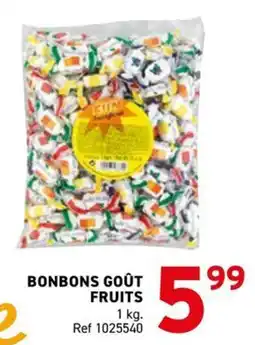Trafic Bonbons goût fruits offre