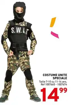 Trafic Costume unite speciale offre
