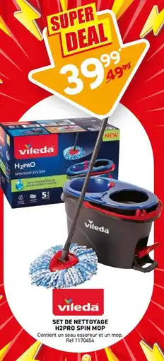 Trafic Set de nettoyage h2pro spin mop offre