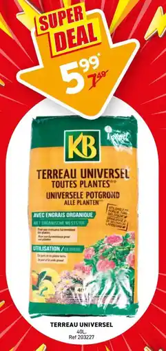 Trafic Terreau universel offre