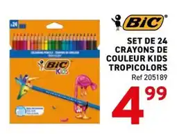 Trafic Set de 24 crayons de couleur kids tropicolors offre