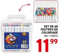 Trafic Set de 60 feutres de coloriage offre
